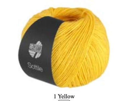 Ball of yarn - color yellow