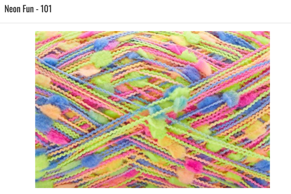 Neon Fun - multicolor yellow, orange, pale blue