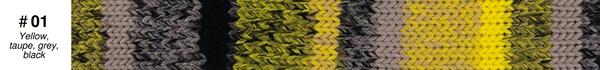 Yellow, taupe, grey, black marles