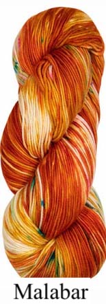 Malabar - orange cream green speckle