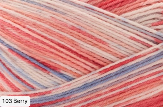 Berry - pink, purple, light pink and cream