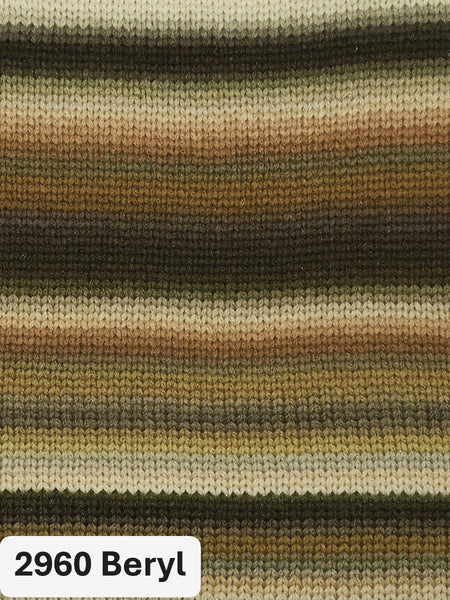 Beryl - stripes in shades of brown and cream 