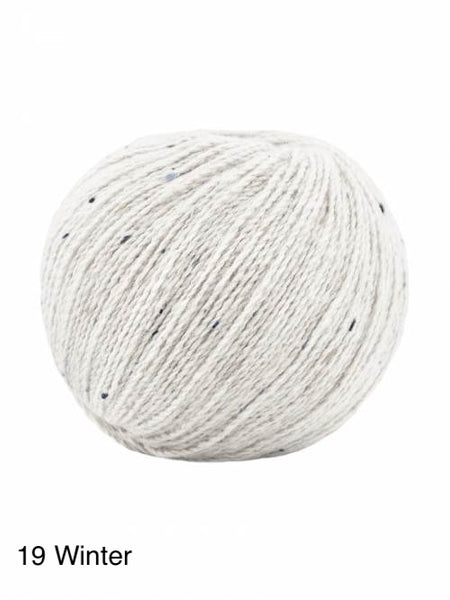 Winter - tweed white with black flecks