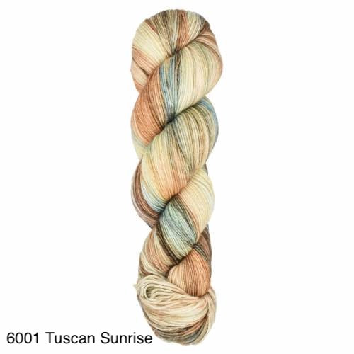 Tuscan Sunrise - shades of cream, light blue, light pink, and browns