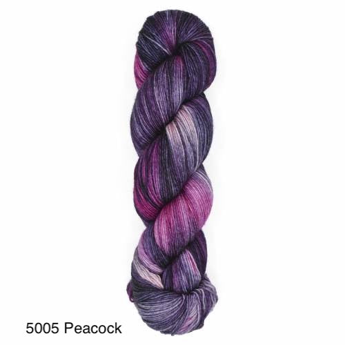 Peacock - shades of pink and purple