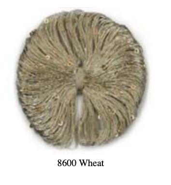 Wheat- Gold color with gold paillettes