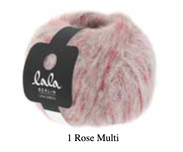 Rose Multi- Gray base with areas of dark pink and light pink

