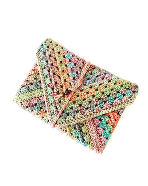 Learn to Crochet - Granny Square Book Envelope