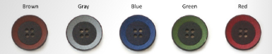 Plastic Two-Color Buttons