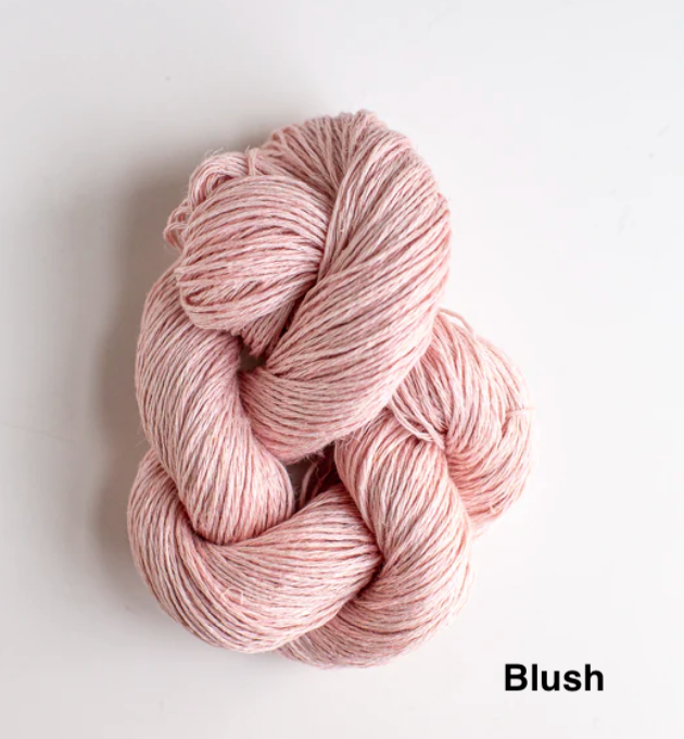 linen in blush color