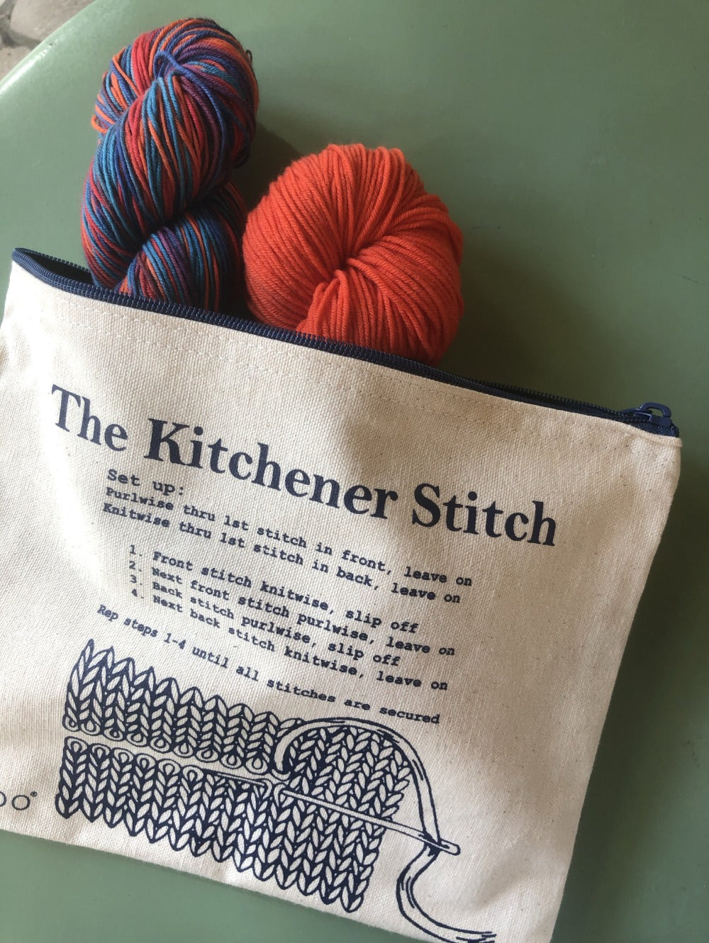 The kitchener stitch project bag